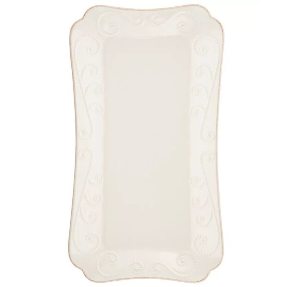 Lenox French Perle White Hors D'Oeuvre Tray, 13.5-Inch, White - NIB